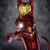 Iron Super Cat paint by number