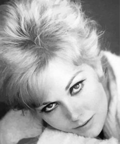 Monochrome Kim Novak Paint by number