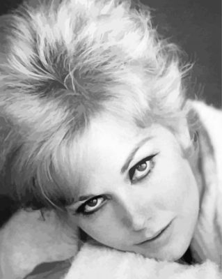 Monochrome Kim Novak Paint by number