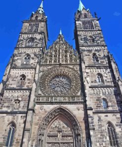 Nuremberg Germany Chiesa Di San Lorenzo Paint by number