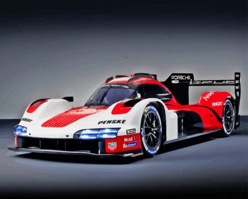 Porsche Le Mans paint by number