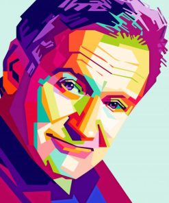 Robin Williams Pop Art paint by number