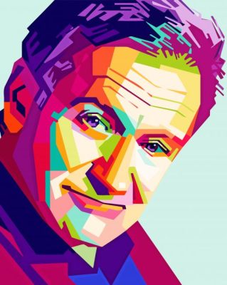 Robin Williams Pop Art paint by number