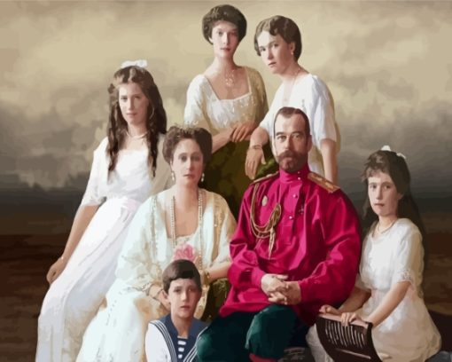 Romanov Family Paint by number