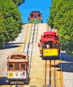 San Francisco Tramways City Paint by number