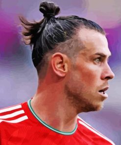 The Footballer Gareth Bale paint by number