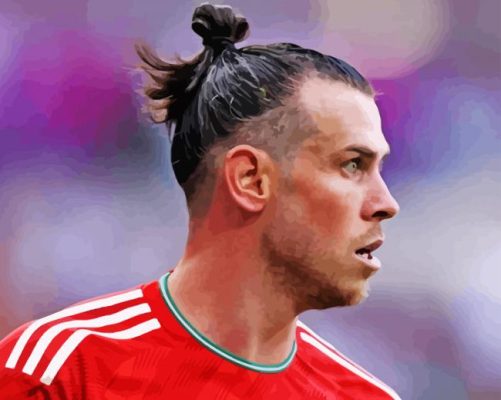 The Footballer Gareth Bale paint by number