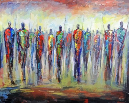 Abstract People Paint By Numbers