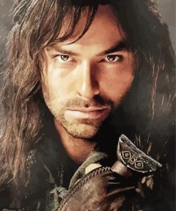 Aidan Turner With Long Hair Paint By Numbers