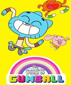 Amazing World Of Gumball Cartoon Poster Paint By Numbers