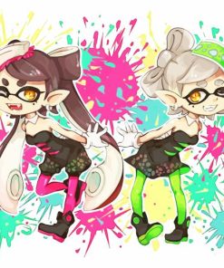 Callie And Marie Splatter Art Paint By Numbers