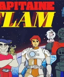 Capitaine Flam Poster Paint By Numbers