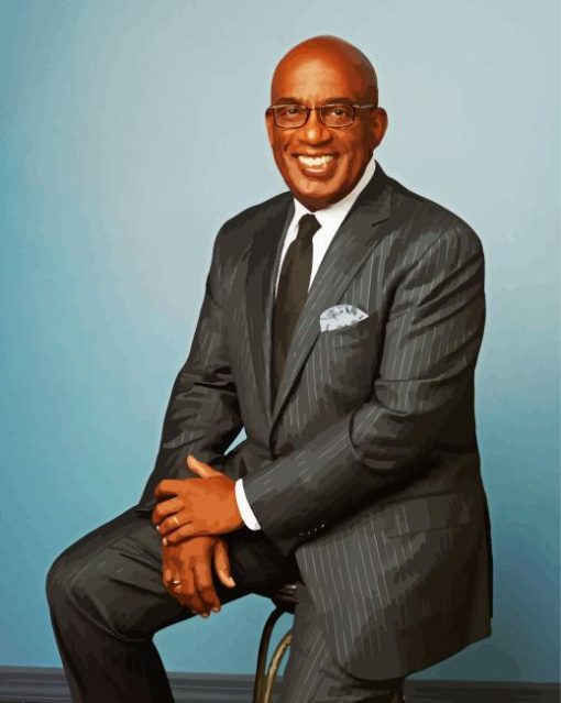 Classy Tv Presenter Al Roker Paint By Numbers