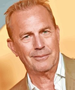 Close Up Kevin Costner Paint By Numbers