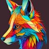 Colourful Fox Paint By Number