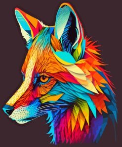 Colourful Fox Paint By Number