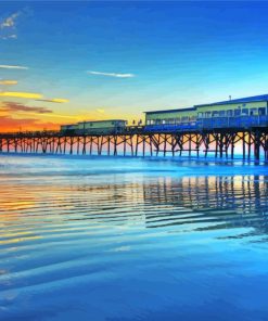 Daytona Beach Pier At Sunset Paint By Numbers