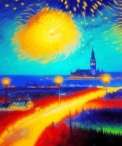 Fireworks Celebration Paint By Numbers