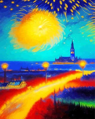 Fireworks Celebration Paint By Numbers