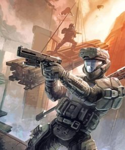 Halo 3 Odst Game Art Paint By Number