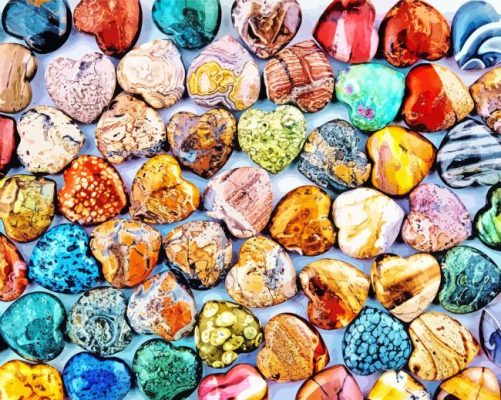 Healing Crystals Gemstones Paint By Numbers