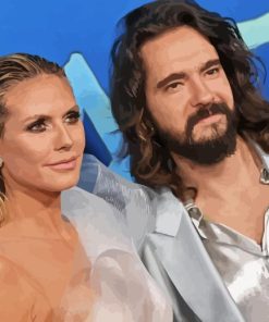 Heidi Klum And Her Husband Paint By Numbers