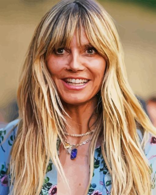 Heidi Klum Paint By Numbers