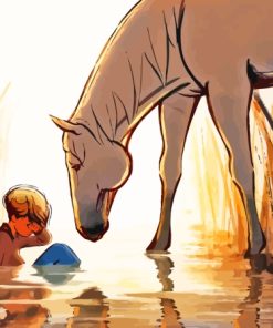 Horse And Boy Art Paint By Number