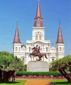 Jackson Square New Orleans Louisiana Paint By Numbers