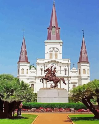 Jackson Square New Orleans Louisiana Paint By Numbers