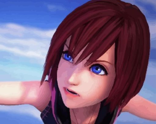 Kairi Game Character Paint By Numbers