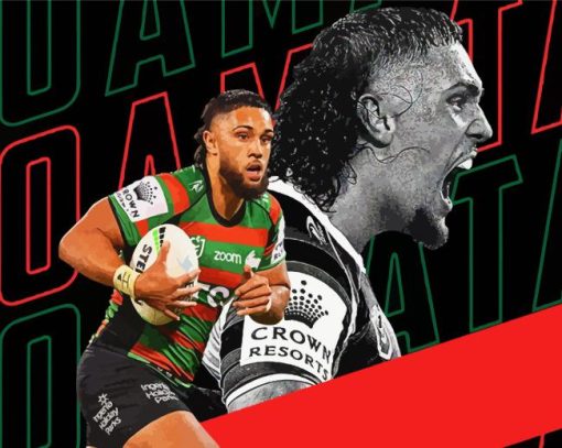 Keaon Koloamatangi Rabbitohs Paint By Numbers