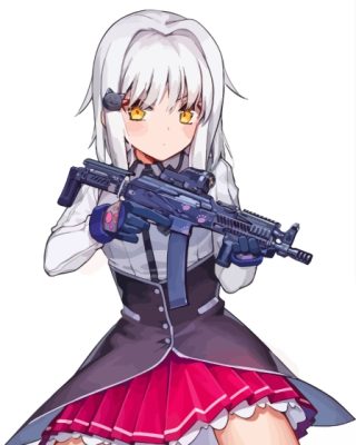 Koneko Tojo With Gun Paint By Numbers