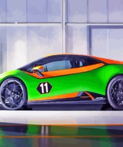 Lamborghini Huracan Evo Gt Paint By Numbers