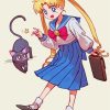 Luna Cat And Sailor Moon Paint By Numbers