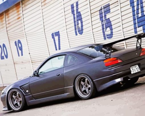 Nissan S15 Black Car Paint By Numbers