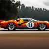 Orange Ford Gt 1969 Paint By Numbers