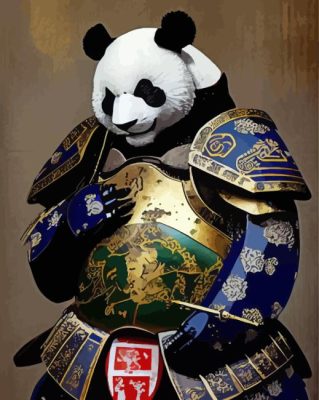 Panda Samurai Paint By Numbers