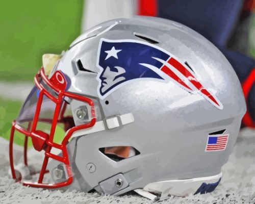 Patriots Helmet Paint By Numbers