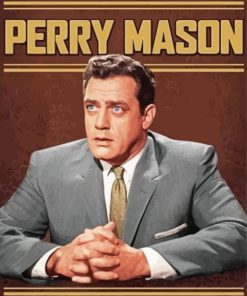 Perry Mason Character Poster Paint By Numbers