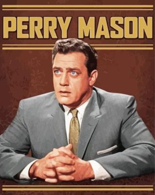 Perry Mason Character Poster Paint By Numbers