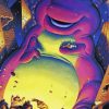 Purple Barney The Dinosaur Paint By Numbers