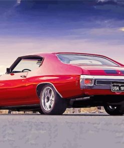 Red 71 Chevelle Paint By Number