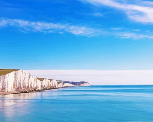 Seven Sisters Cliffs East Sussex Paint By Numbers