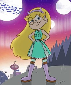 Star Cosplay From Star Butterfly Paint By Number