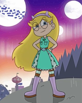 Star Cosplay From Star Butterfly Paint By Number