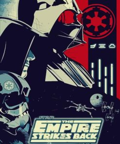 Star Wars Empire Strikes Back Illustration Poster Paint By Numbers