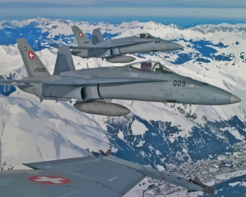 The McDonnell Fa 18 Hornet Paint By Numbers