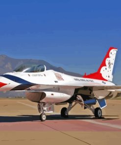 The Thunderbird Jet Paint By Numbers