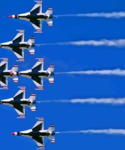 US Air Force Thunderbirds Jets Paint By Numbers